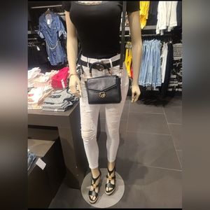 Guess white distressed jeans